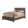 Queen Size Panel Bed In Wood,  Brown