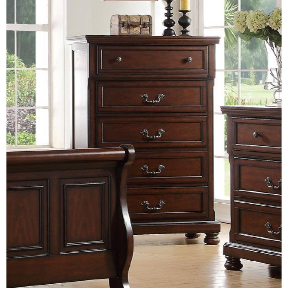 Pine Wood Chest, Dark Brown