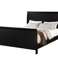 Queen Louis Phillippe Bed , Black