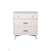 Mahogany Wood Mid Cent. Small Chest, White