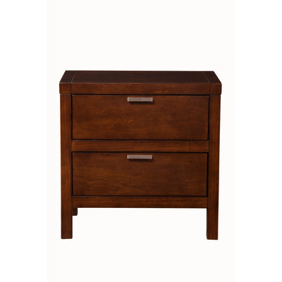 Wood Nightstand, Brown