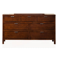 Solids & Veneer Dresser, Brown