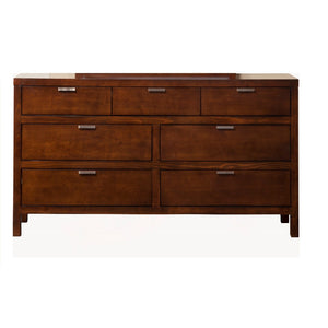 Solids & Veneer Dresser, Brown