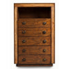 Mindi Wood Chest, Brown