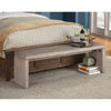 Mahogany Wood Fiji Bench, Light Brown