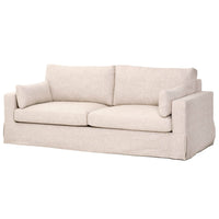 Two Seater 89" Sofa, Bisque Cream