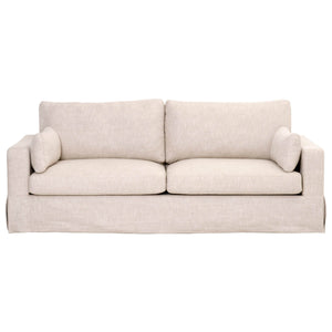 Two Seater 89" Sofa, Bisque Cream