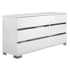 Spacious Double Dresser With 6 Drawers White