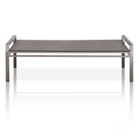 Coffee Table With metal Base Black Wash