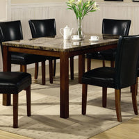 Marble Look Top Dining Table,Brown