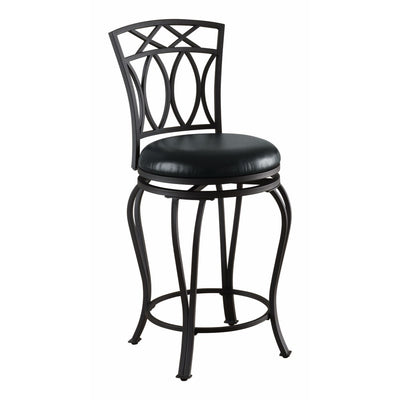 Swivel Counter Height Stool, Black