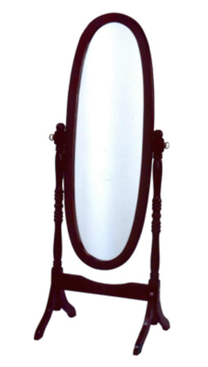 Wooden FullLength Mirror In Cherry Red