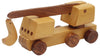 Handmade Wooden Kid's Toy Crane, Brown