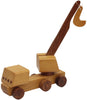 Handmade Wooden Kid's Toy Crane, Brown