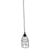 Metal Bird Cage Style Lampshade Chandelier Ceiling Pendant, Black