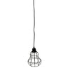 Metal Wire Cage Guard Hanging Pendant Light, Black