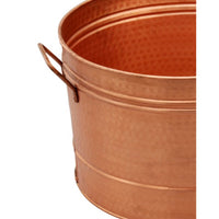 Galvanized Farmhouse Style Tub, Copper