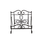 Scroll Work Design Metal Cook Book Stand, Gray