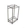 Metal Bath Towel Butler Stand With Shelf, Bronze