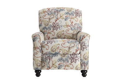 Recliner Chair With Floral Print, Multicolor