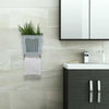 Galvanized Iron Wall Box With Towel Bar, Gray