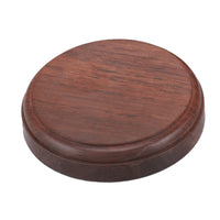 Wooden Gavel And Round Block Set, Natural Brown