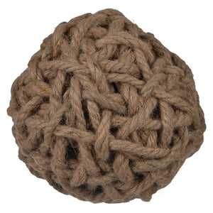 Jute Decorative Ball, Brown