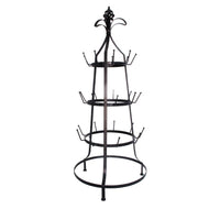 ThreeTier Metal  Cup Rack, Black