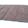 Rectangular Shape 2 Piece Cotton Bath Rug Set, Mocha Brown