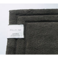 Classic 2 Piece Bath Rug Set In Cotton, Platinum Gray