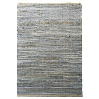 Well Knitted Cotton Denim Rug, Blue