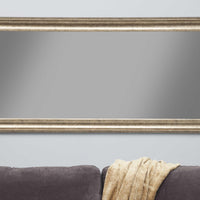 Full Length Leaner Mirror With a Rectangular Polystyrene Frame, Antique Gold