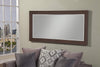 Full Length Leaner Mirror With Rectangular Polystyrene Frame, Espresso Brown