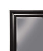 Polystyrene Framed Wall Mirror With Beveled Glass , Black