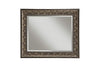 Wall Mirror With Intricately Carved Polystyrene Frame, Bronze