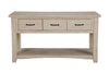 Wooden Console Table With Three Drawers, Antique White