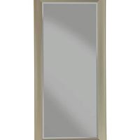 Contemporary Full Length Leaner Mirror With Polystyrene Frame, Brushed Bronze