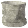 Jute like Cemented Planter, Gray