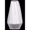 Ceramic Vase With Low Belly And Tapered Bottom, White