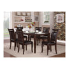 Contemporary Style Wooden Extension Dining Table, Dark Cherry Brown