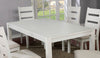 Rectangular Wooden Dining Table With Block legs, White