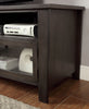 72" Wooden TV Stand With 2 Cabinets and 2 Open Shelves In Brown