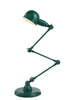 Stylish Adjustable Table Lamp with Sturdy Metal Body, Green