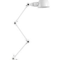 Stylish Adjustable Table Lamp with Sturdy Metal Body, White