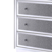 Three Drawers Wooden Cabinet, Clear