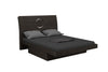 65'' X 87'' X 40'' Modern Queen Gray High Gloss Bed