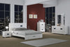 79'' X 80''  X 43'' 4pc Eastern King Modern White High Gloss Bedroom Set