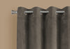 95" Taupe Polyester Two Pieces Solid Blackout Curtain Panel