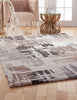 Contemporary Style Thick And Plush Area Rug With Fine lines, Multicolor