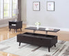 Modern Lift Top Wooden Coffee Table With Storage & Drawers, Red Cocoa Brown